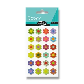 Aufkleber Maildor 3D Cookies Blumen